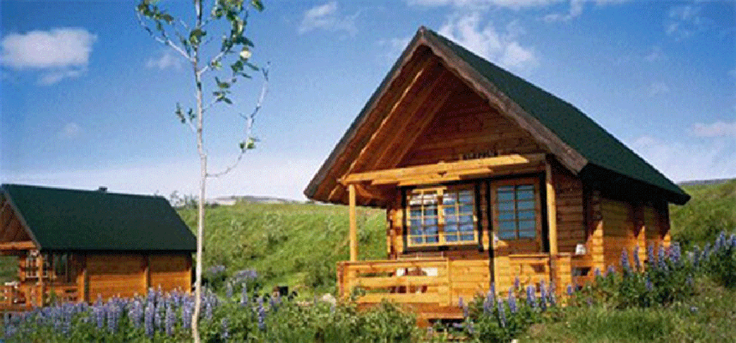 Picture of a house with attic Kaldbaks-kot cottages Husavik Iceland