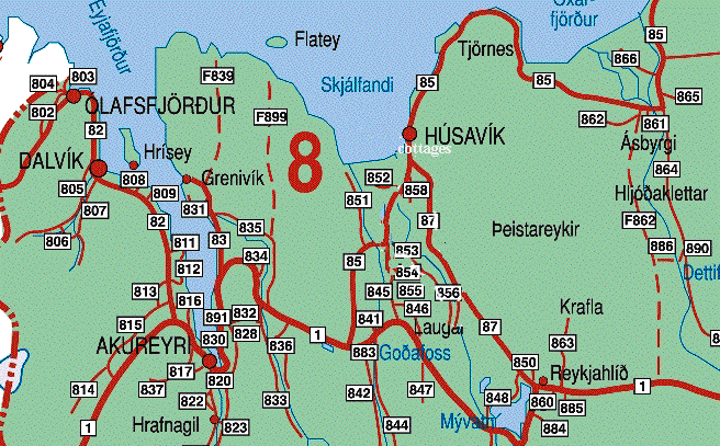 Roadmap Husavik Iceland